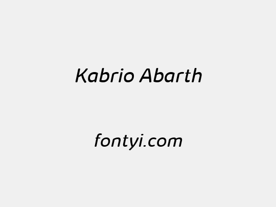 Kabrio Abarth