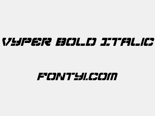 Vyper Bold Italic