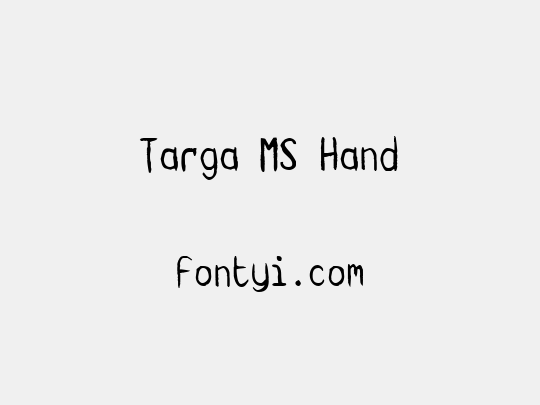 Targa MS Hand