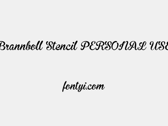Brannboll Stencil PERSONAL USE