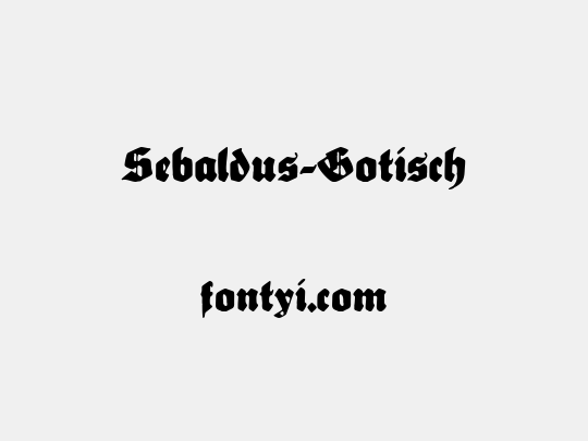 Sebaldus-Gotisch