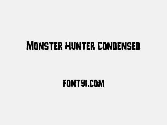 Monster Hunter Condensed