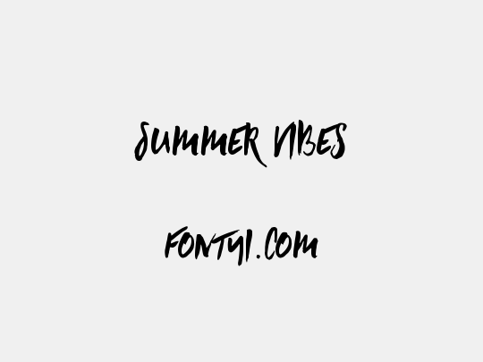 Summer Vibes