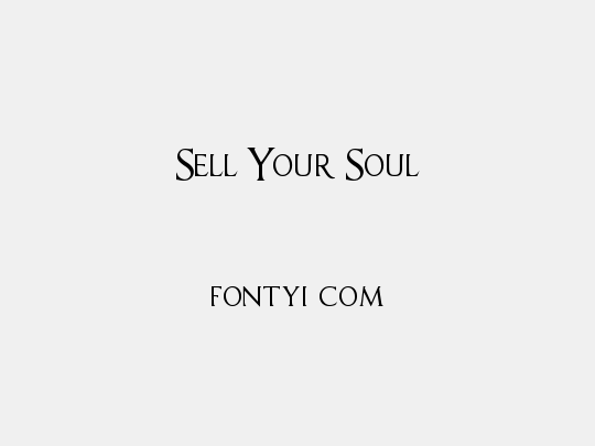 Sell Your Soul