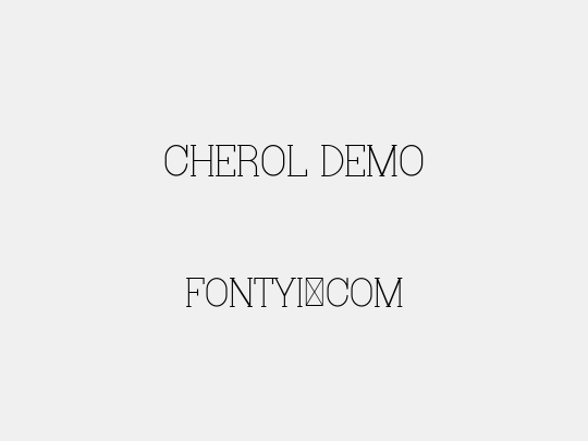 Cherol Demo