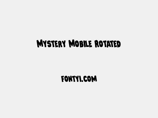Mystery Mobile Rotated
