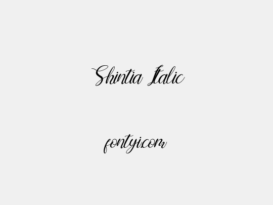 Shintia Italic