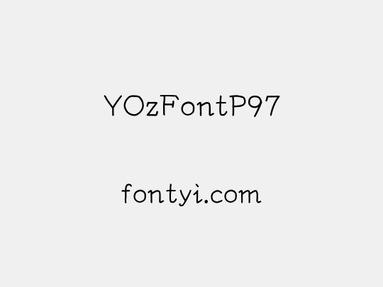 YOzFontP97