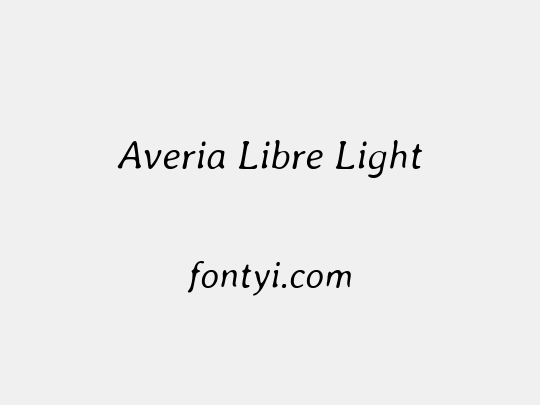 Averia Libre Light