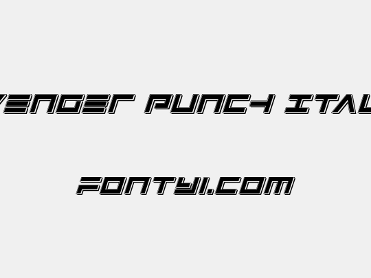 Avenger Punch Italic