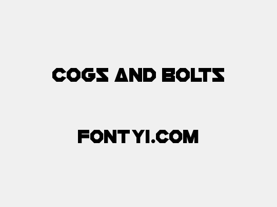 Cogs And Bolts