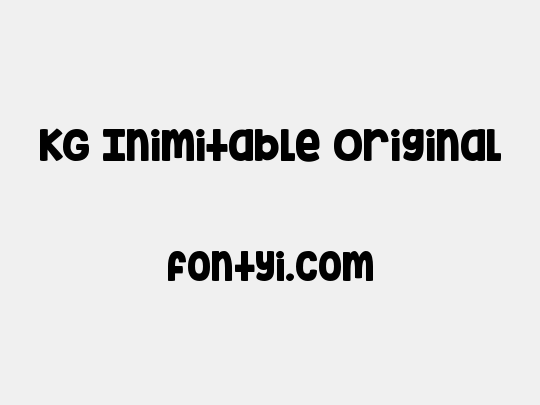 KG Inimitable Original