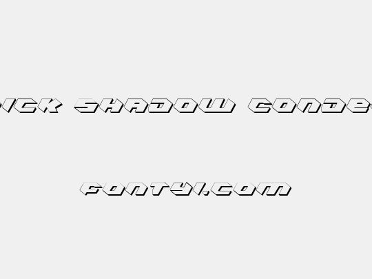 Kubrick Shadow Condensed