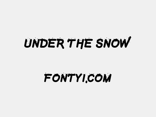 Under The Snow