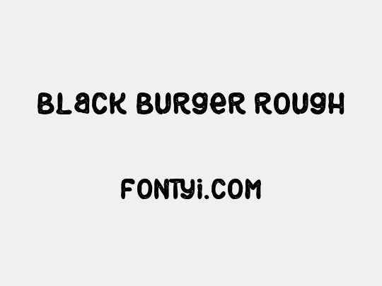 Black Burger Rough