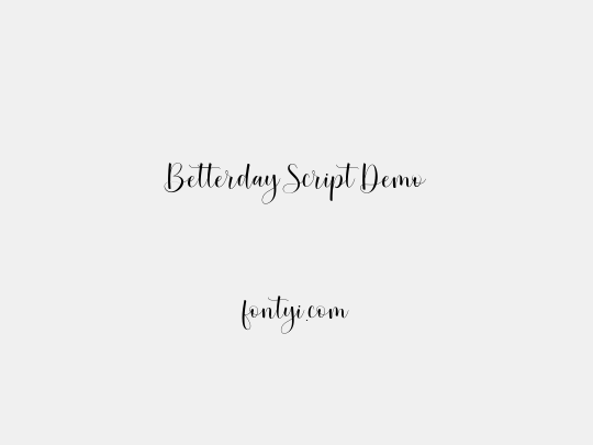 Betterday Script Demo