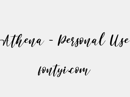 Athena - Personal Use