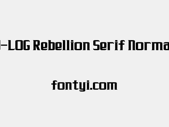 J-LOG Rebellion Serif Normal