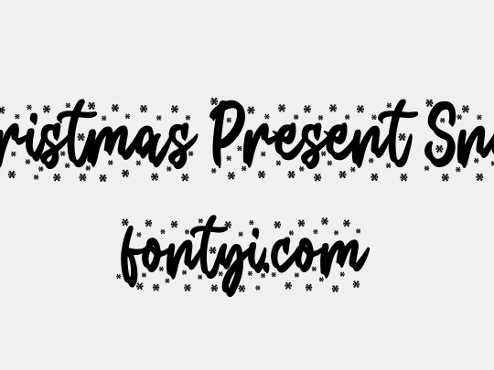 Christmas Present Snow