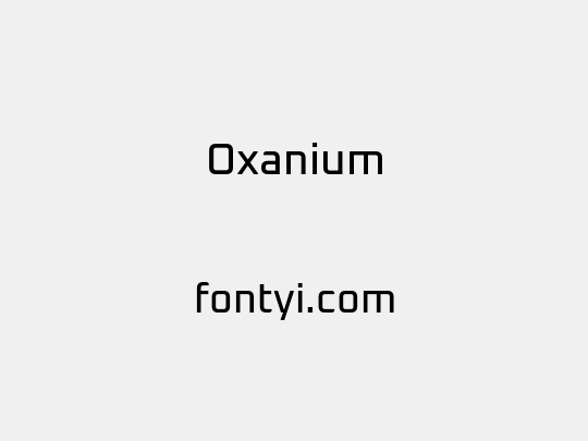 Oxanium