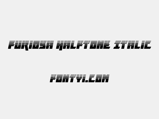 Furiosa Halftone Italic