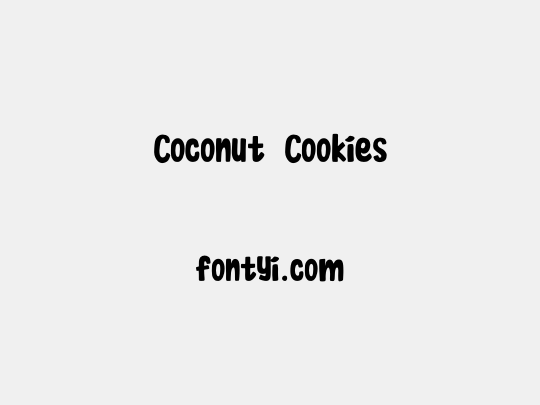 Coconut Cookies