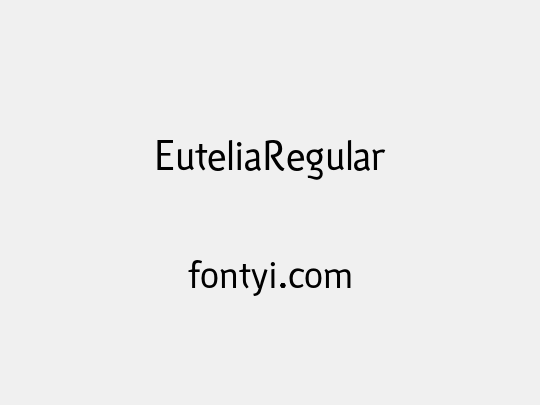 EuteliaRegular