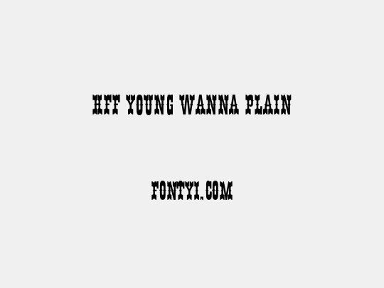 HFF Young Wanna Plain