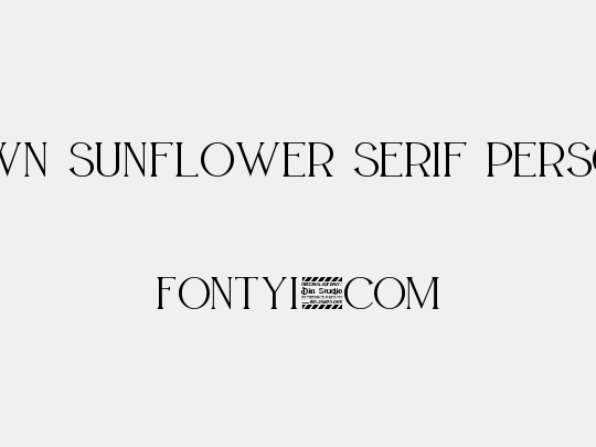 BROWN SUNFLOWER SERIF PERSONAL