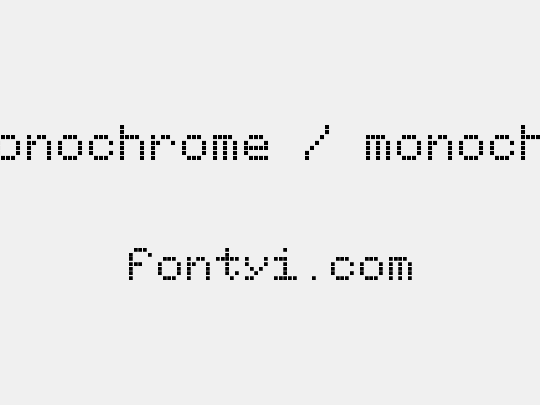 écran monochrome / monochrome display