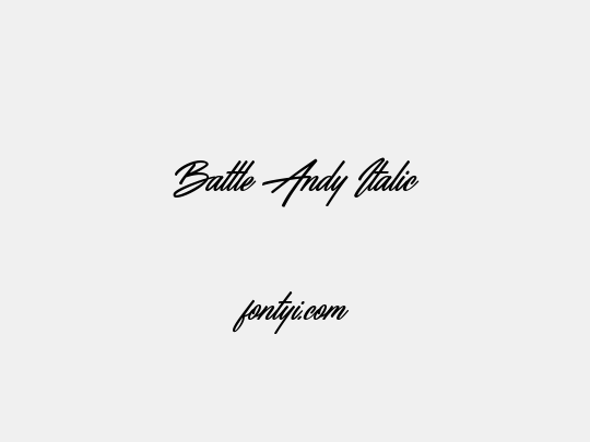 Battle Andy Italic