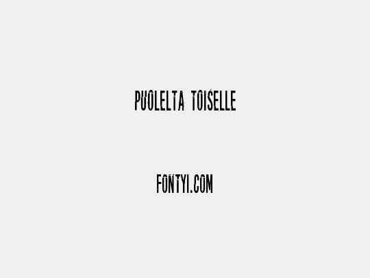 Puolelta toiselle