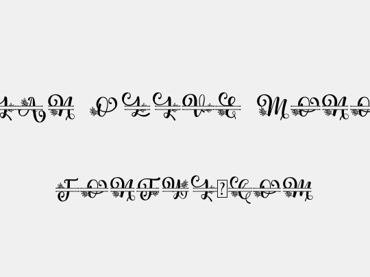 Albanian Olive Monogram 2