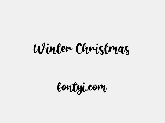 Winter Christmas
