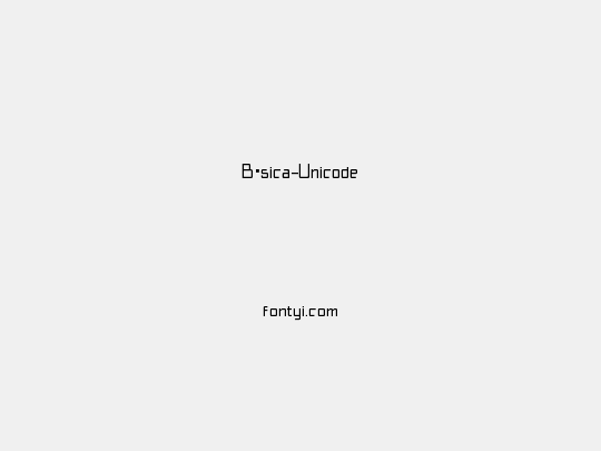 B·sica-Unicode