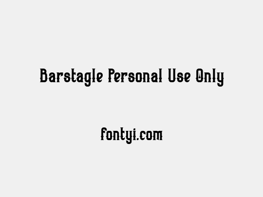 Barstagle Personal Use Only
