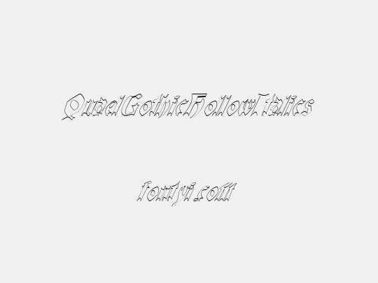 QuaelGothicHollowItalics