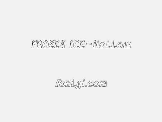 FROZEN ICE-Hollow