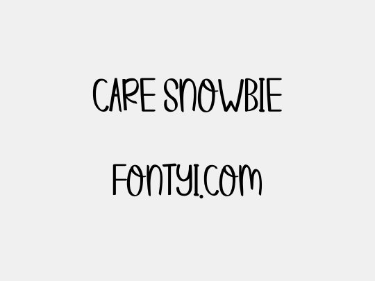 CARE SNOWBIE