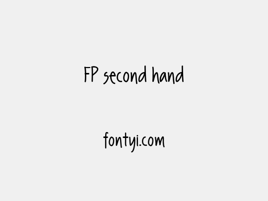 FP second hand