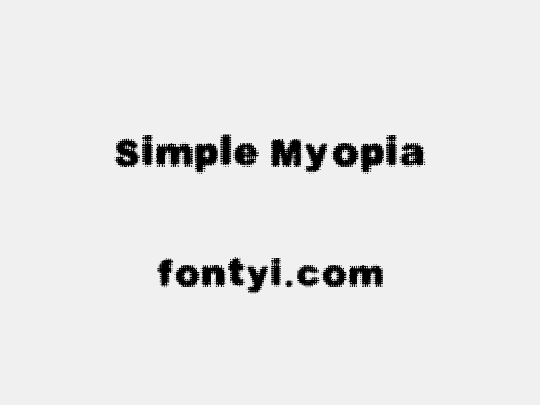 Simple Myopia