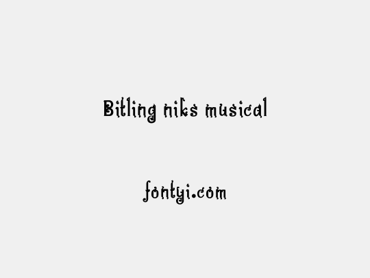 Bitling niks musical