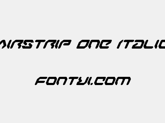 Airstrip One Italic