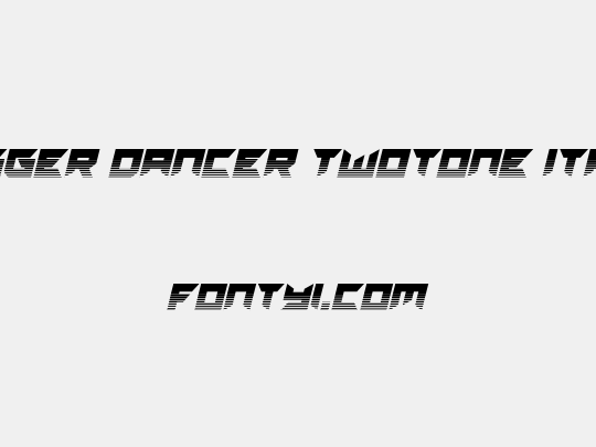 Dagger Dancer Twotone Italic