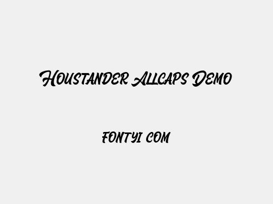 Houstander Allcaps Demo