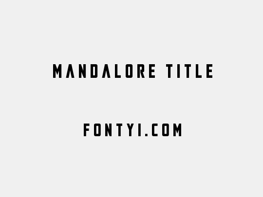 Mandalore Title