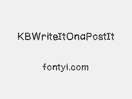 KBWriteItOnaPostIt