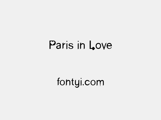 Paris in Love