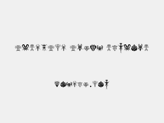 Abstract Alien Symbols