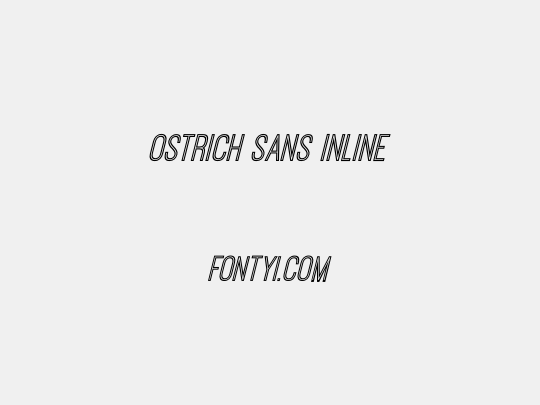 Ostrich Sans Inline